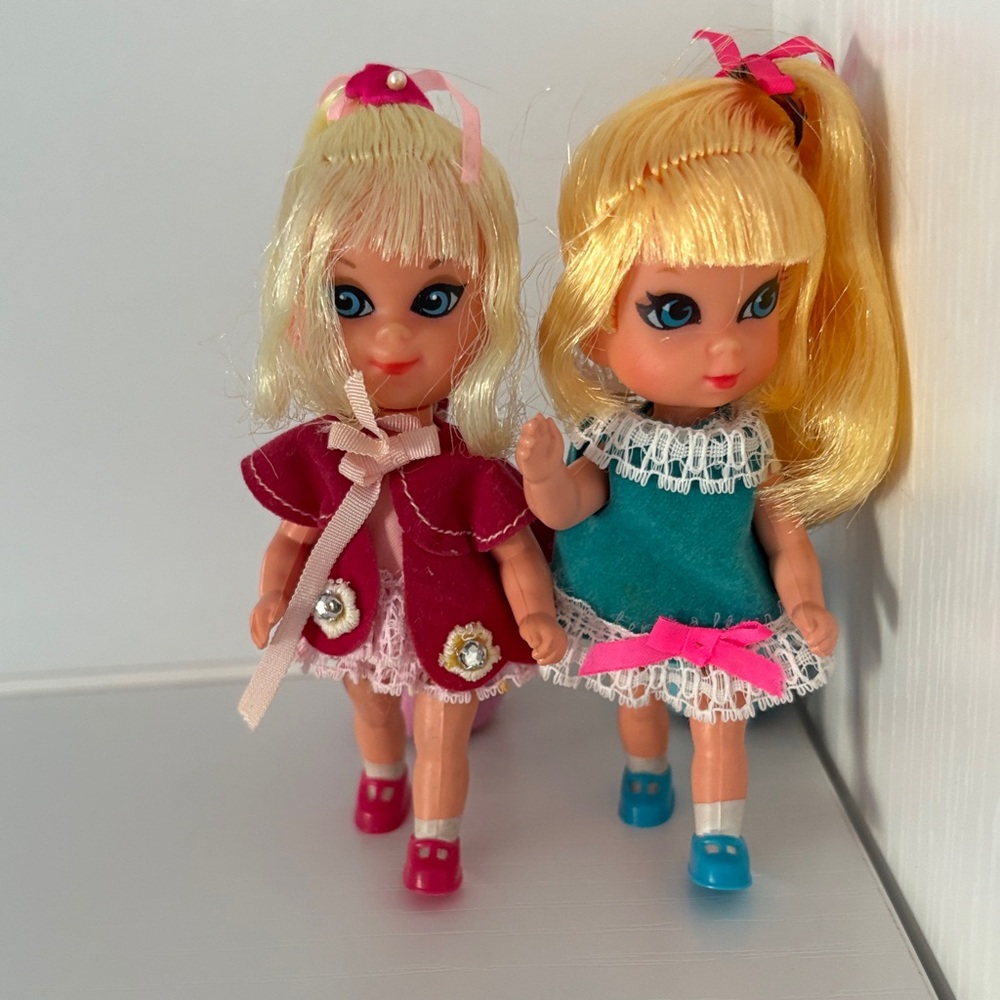 Vintage Mattel Skiddles dolls
